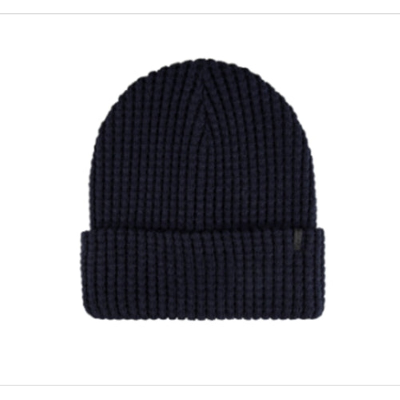 Levi's Men's Two in One Reversible Waffle Knit Beanie Black ONE SIZE