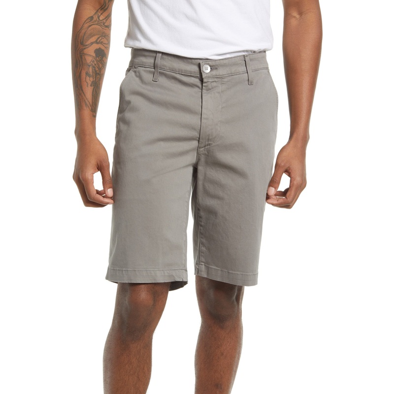 Ag Adriano Goldschmeid Mens Modern fit Chinos Shorts Size 32 Grey Solid