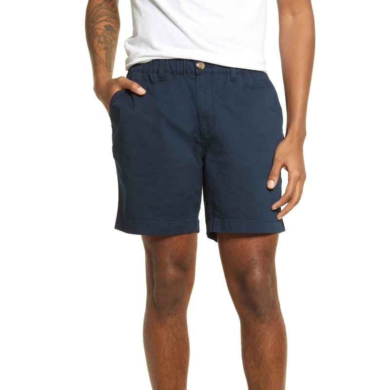 Chubbies Mens Regular fit Casual Shorts Medium 8 Inseam Blue Solid Stretch
