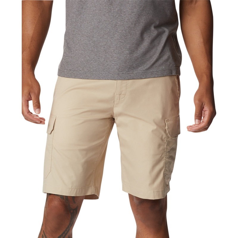 Columbia Mens Regular fit Cargo Shorts 36 / 10 Beige Solid Stretch
