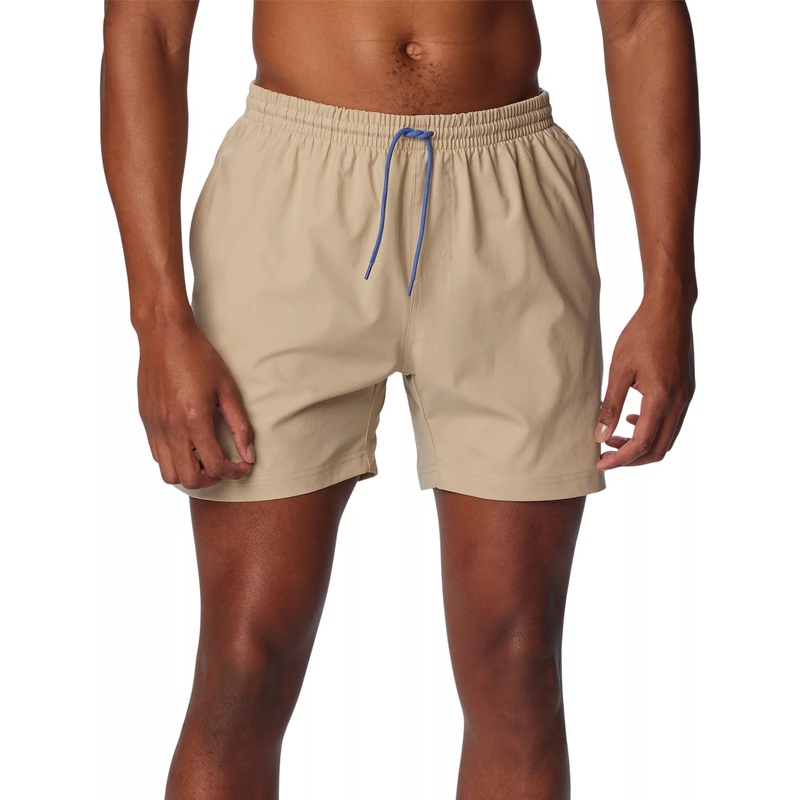 Columbia Mens Regular fit Drawstring Swim Shorts Swimwear Beige XXL 6 Inseam