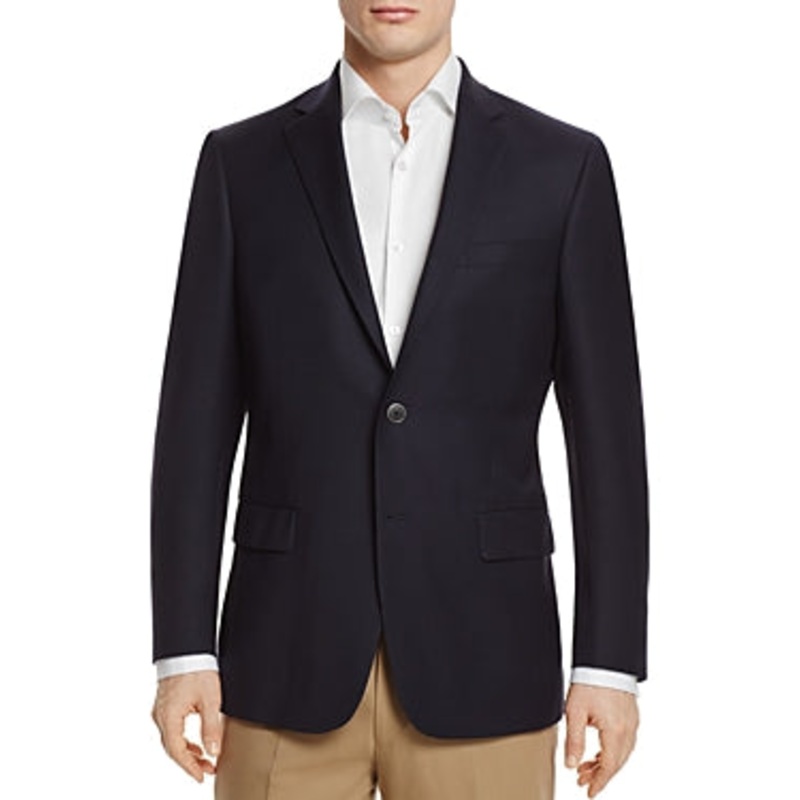 Hart Schaffner Marx Basic New York Classic Fit Sport Coat Blazer 44L Navy Blue