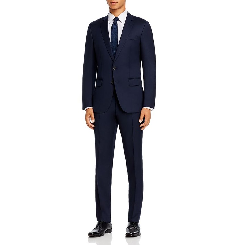 Hugo Boss Mens Huge/Genius Slim Fit Suit Jacket 42R Navy Blue JACKET ONLY
