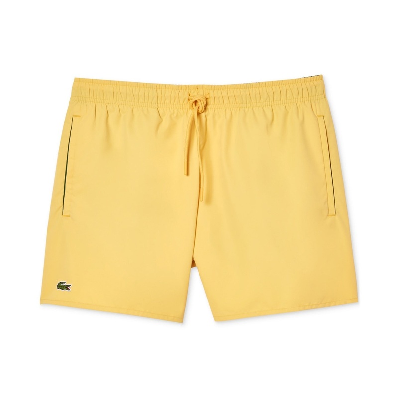 Lacoste Men's Light Quick-Dry Swim Shorts Size XL Yellow