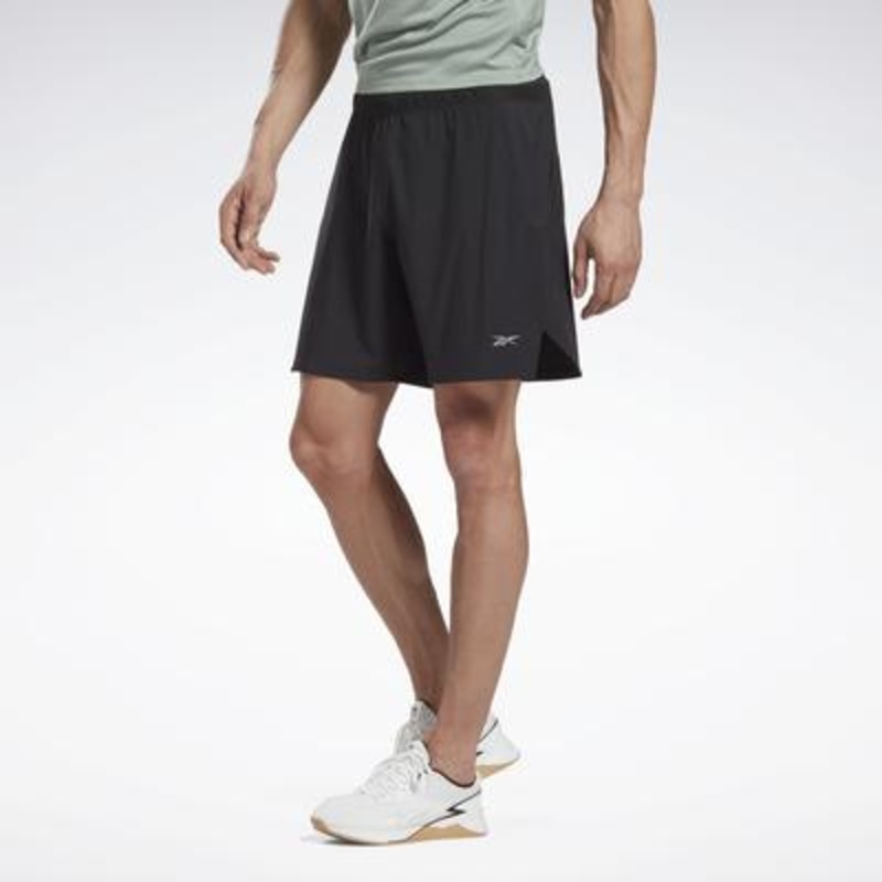 Reebok Mens Regular fit Training Shorts Medium Black Solid