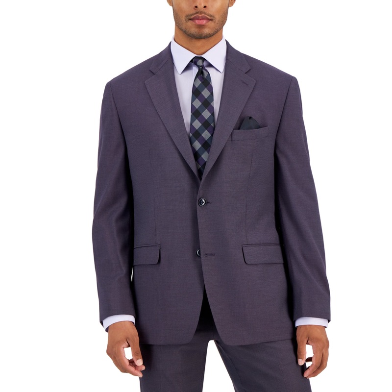 Sean John Mens Classic fit Suit Jacket Blazer 40 R Purple
