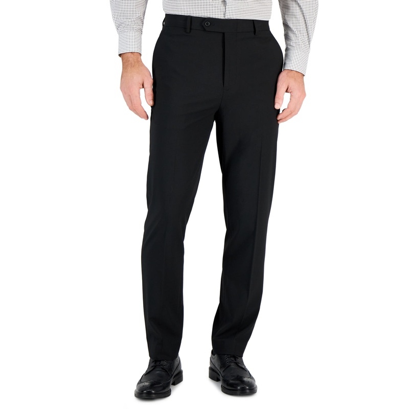 Vince Camuto Men's Slim-Fit Super-Stretch Suit Dress Pants 32 x 34 Black
