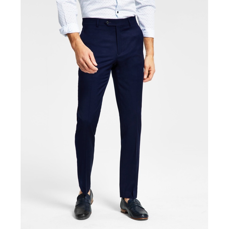 Tommy Hilfiger Mens Modern fit Dress Pants 40 / 32 Navy Blue Stretch