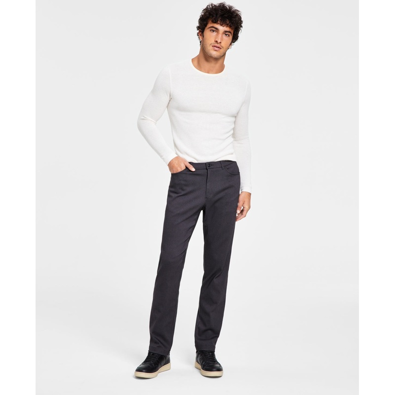 Tommy Hilfiger Mens Slim fit Twill Dress Pants 36 / 30 Charcoal Grey