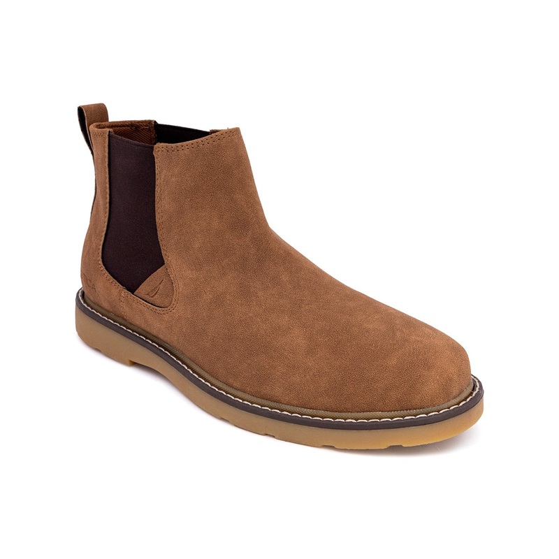 Nautica Men's Grandt Casual Chukka Boots 7 Dark Tan