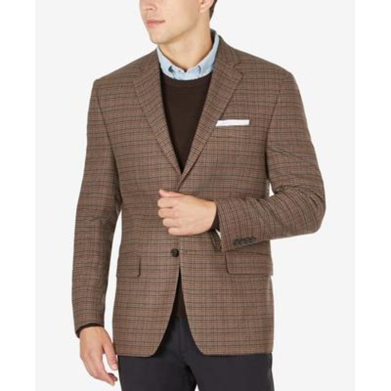 Ralph Lauren Mens Classic fit Sport Coat Blazer 44 R Brown Stretch