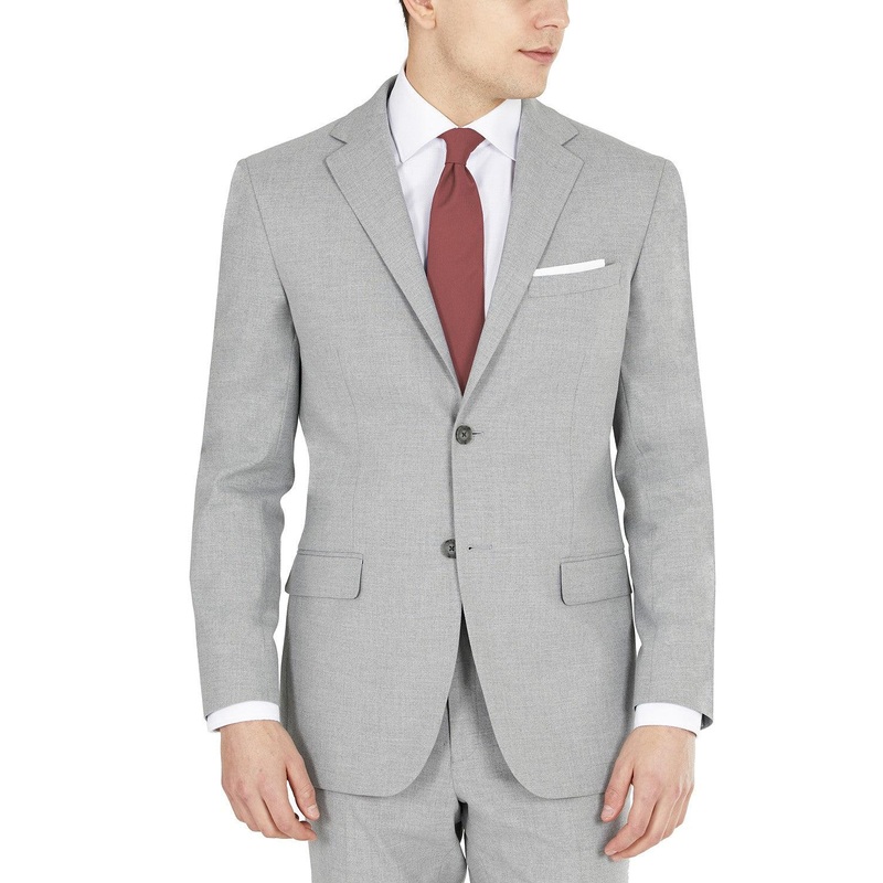 Dkny Mens Modern fit Suit Jacket Blazer 42 R Grey Stretch
