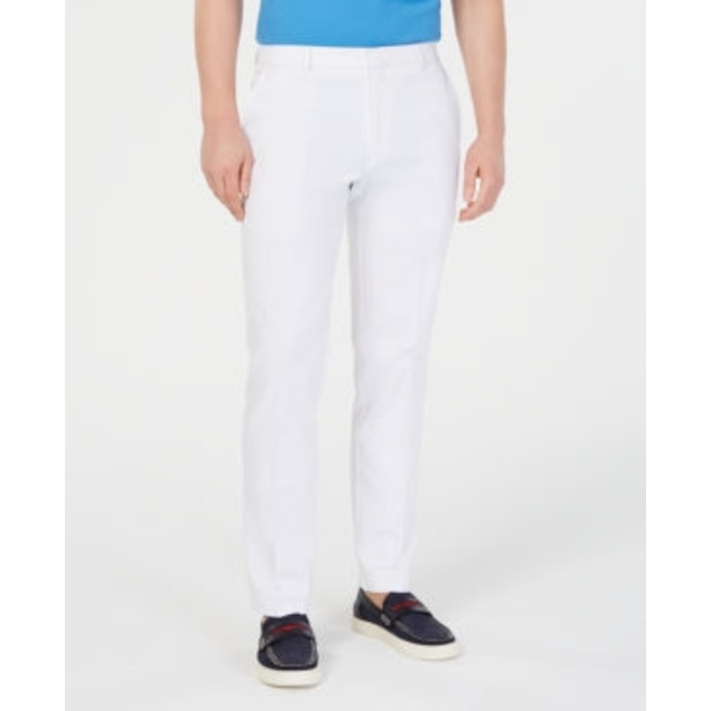 Tommy Hilfiger Mens Modern fit Dress Pants 34 / 34 White Solid