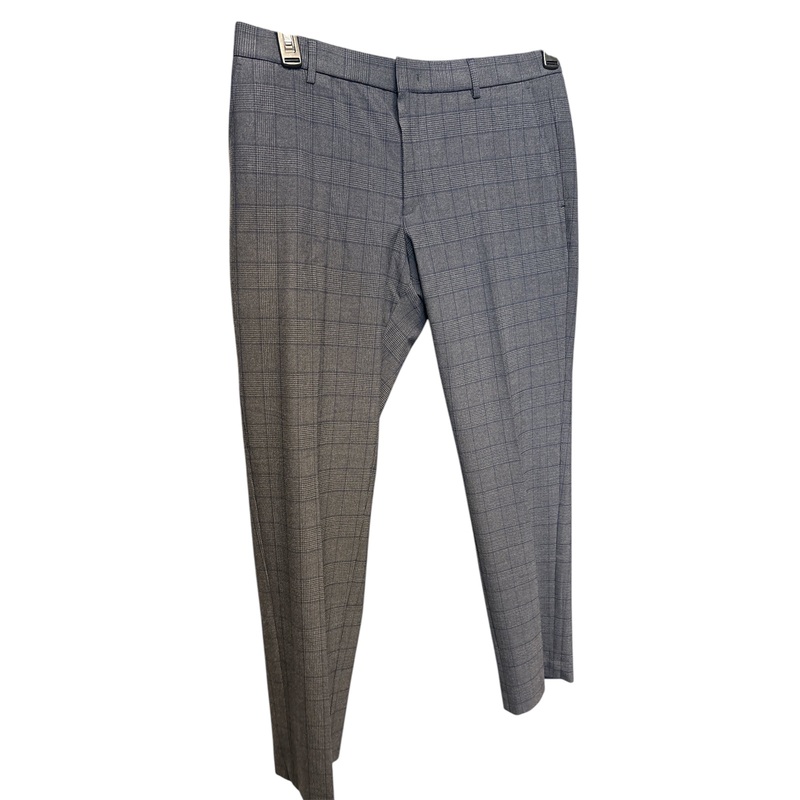 Tommy Hilfiger Mens Modern fit Dress Pants 36 / 30 Grey Plaid Stretch
