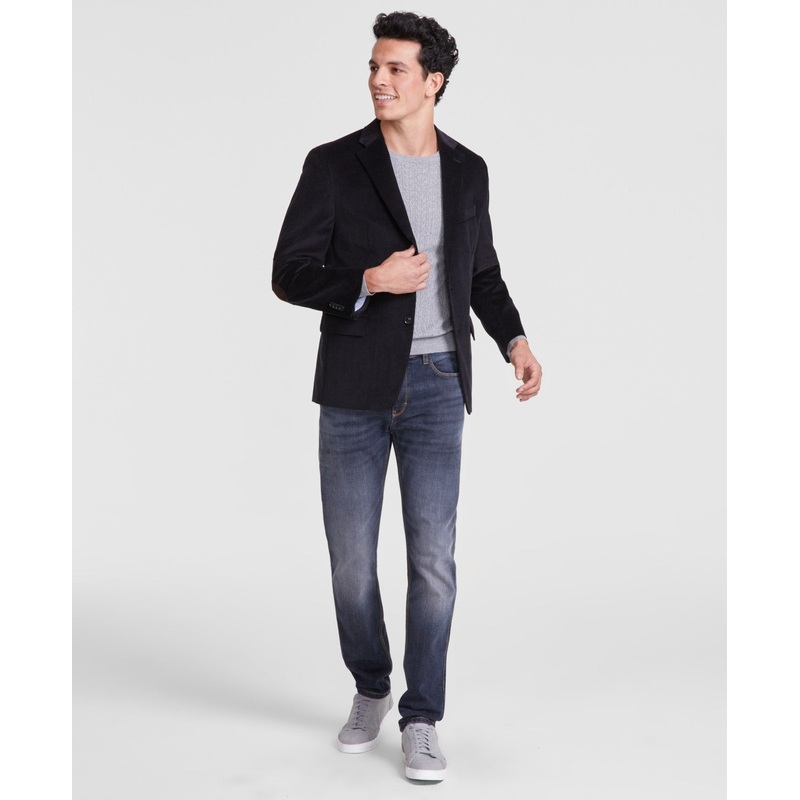 Tommy Hilfiger Mens Modern fit Sport Coat Blazer 42 R Black