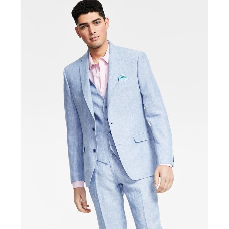 Bar Iii Mens Slim fit Suit Jacket Blazer 38 R Light Blue