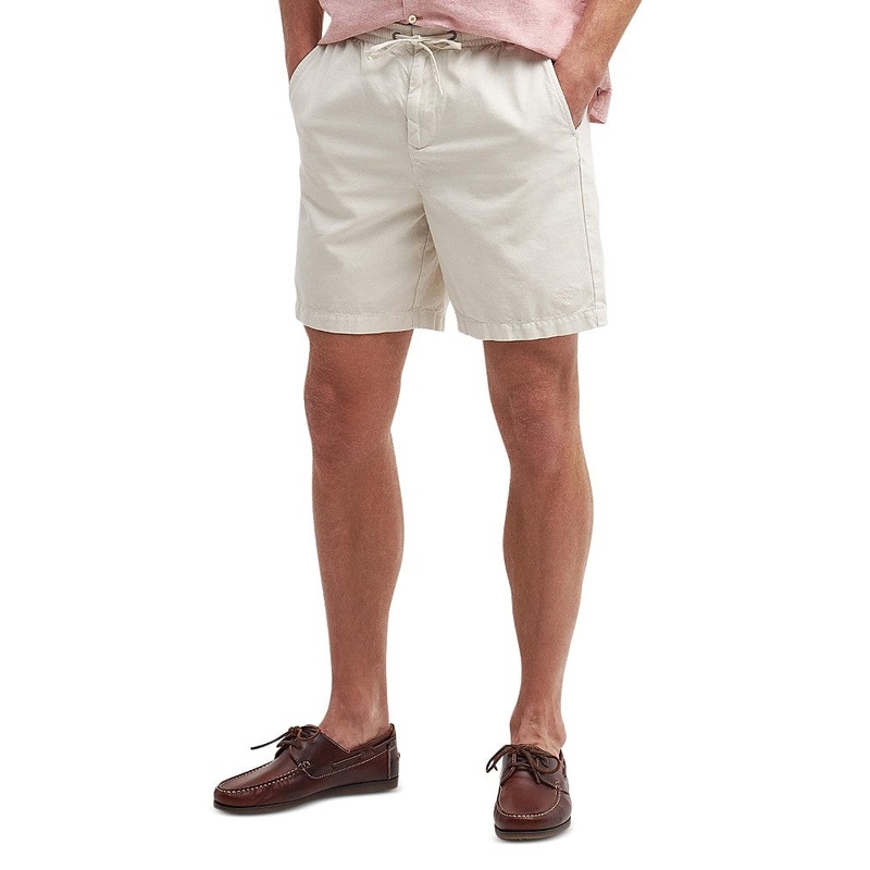 Barbour Mens  fit Drawstring Shorts XXL Beige Solid