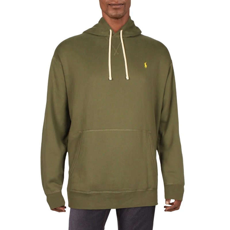 Polo Ralph Lauren Mens Regular fit Long Sleeve Hoodie Sweatshirt 3XLT Green