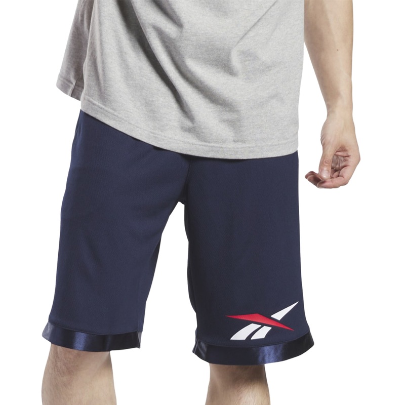 Reebok Mens Regular fit Mesh Basketball Shorts Large Blue