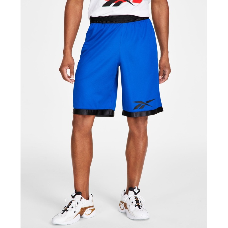 Reebok Mens Regular fit Mesh Basketball Shorts XL Vector Blue