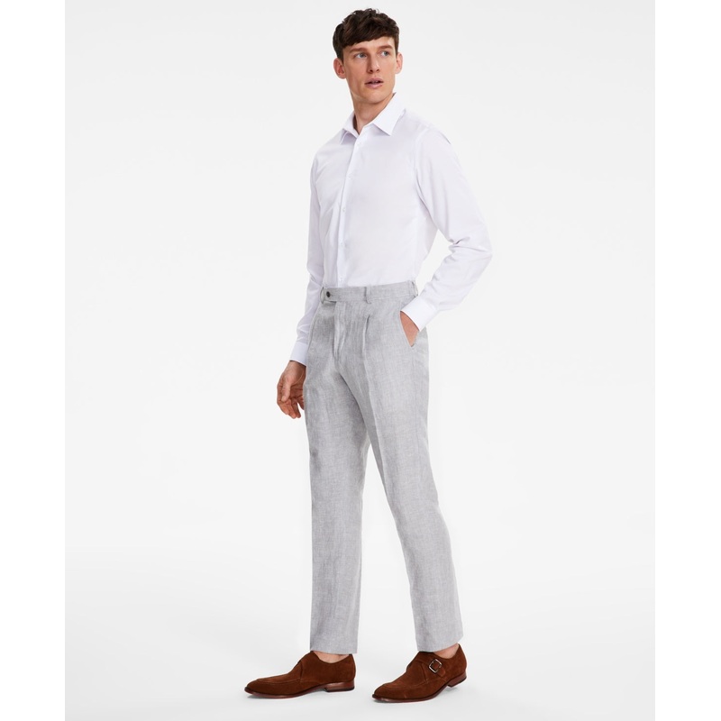 Tommy Hilfiger Mens Modern fit Dress Pants 34 / 30 Light Grey