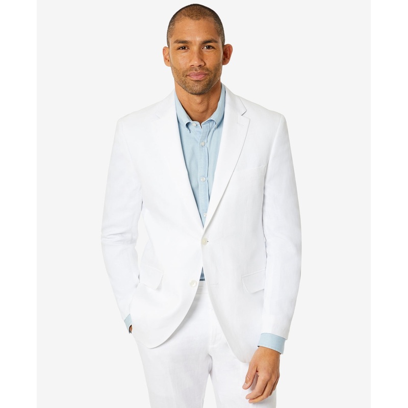 Tommy Hilfiger Mens Modern fit Suit Jacket Blazer 44 R White Solid Stretch