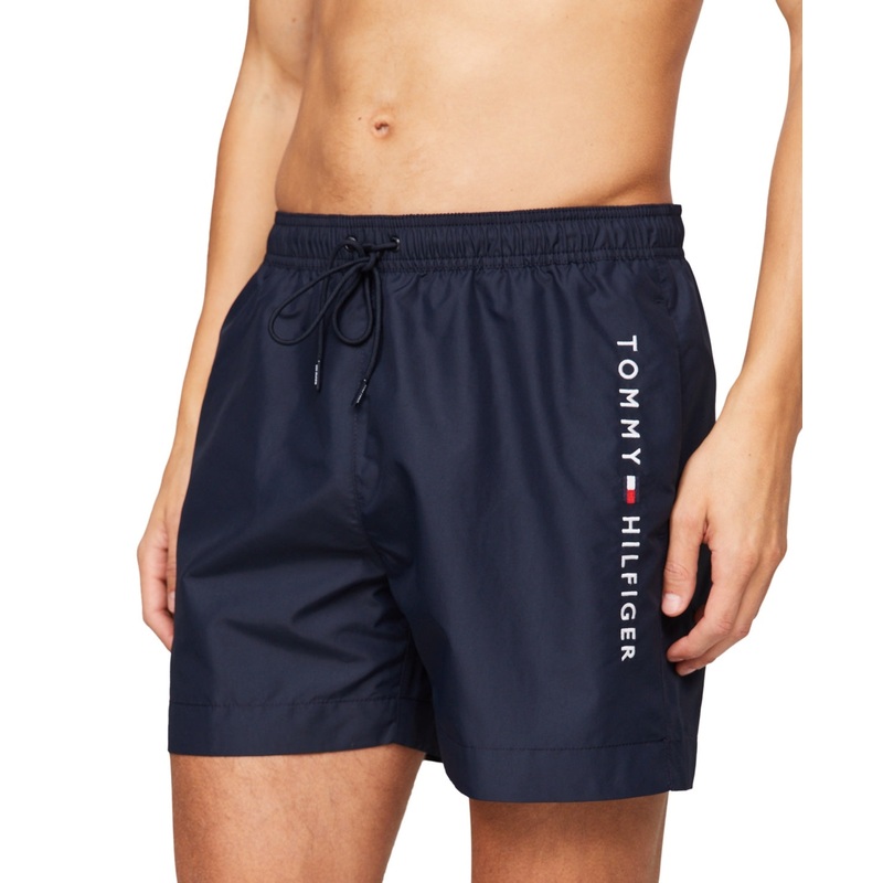 Tommy Hilfiger Mens Regular fit Swim Trunks Swimwear XXL / 7 Inseam Blue Solid