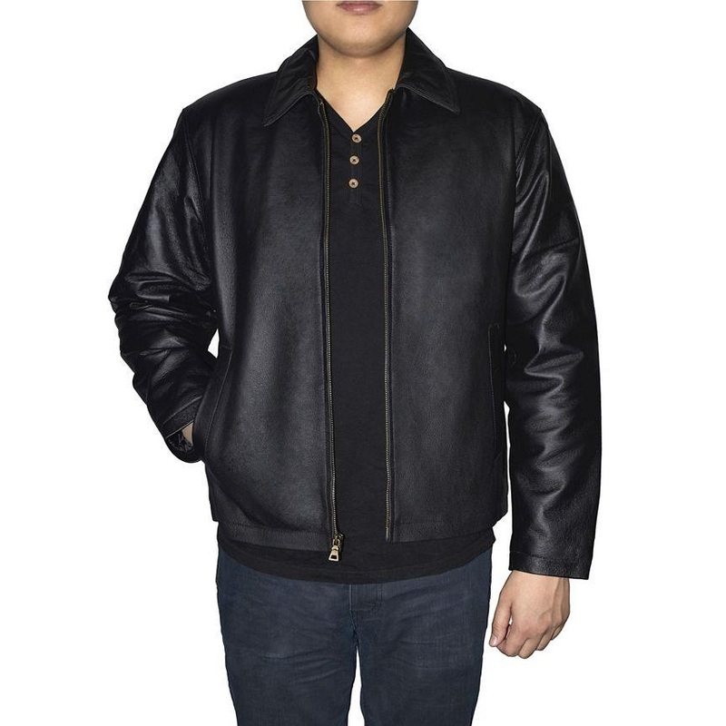 Victory Sportswear Mens Regular fit Bomber Jacket Coat XL Black Solid