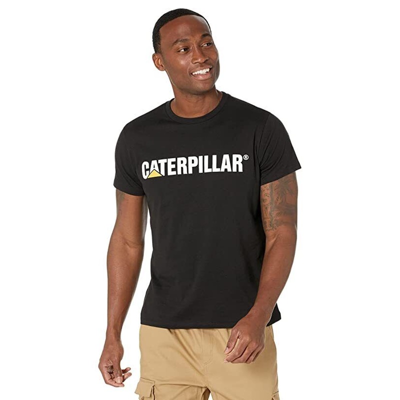 Caterpillar Men's Logo Graphic T-Shirt Pitch Black XL