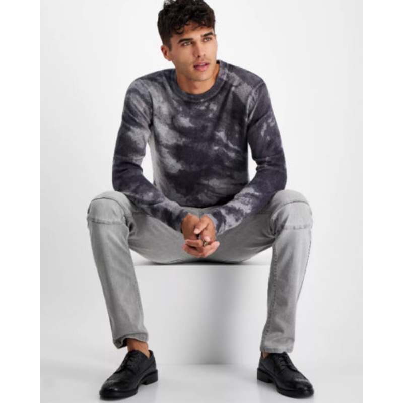 INC International Concepts Mens Cloud Classic-Fit Abstract Whispy Grey 2XL