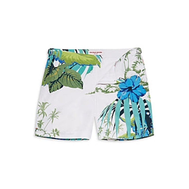 Orlebar Brown Bulldog Islet Quick Dry Tropical Print Tailored Fit Swim Trunks 33