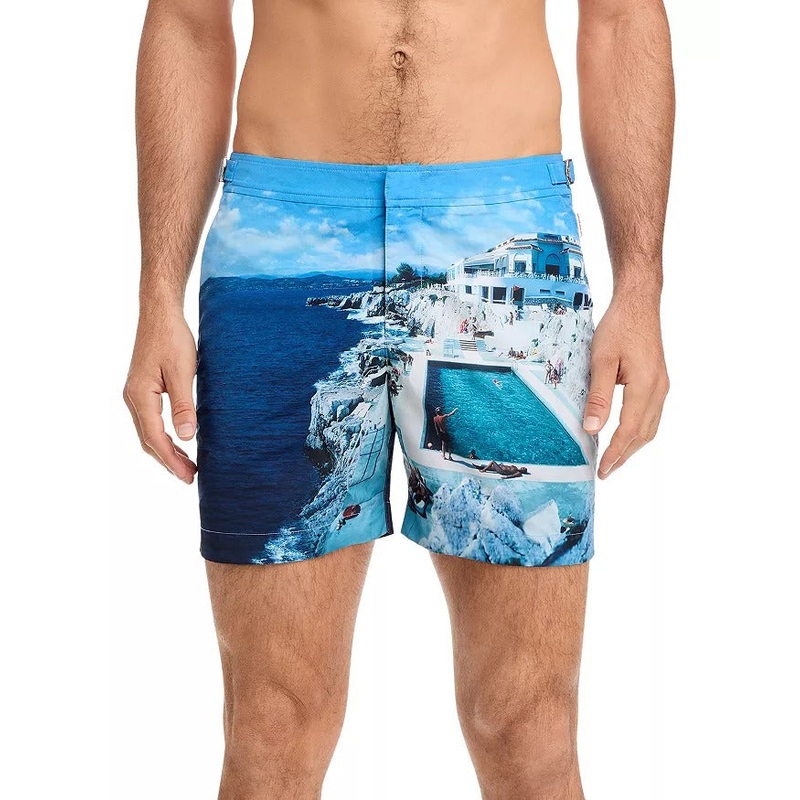 Orlebar Brown Bulldog Hulton Getty Photo Print Regular Fit 6 Swim Trunks Size 38