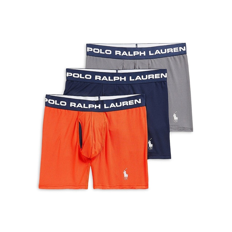 Polo Ralph Lauren Mens  fit Boxer Briefs Underwear Large Multicolor PACK OF 3