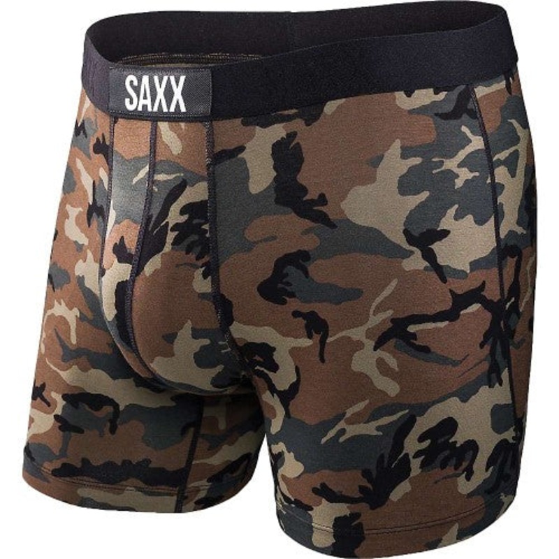 Saxx  Men's Vibe Boxers Briefs, Camo Size Small