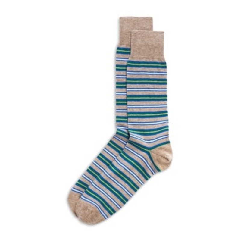 The Men's Store At Private Label Mens Crew Socks 10 / 13 Beige Grey