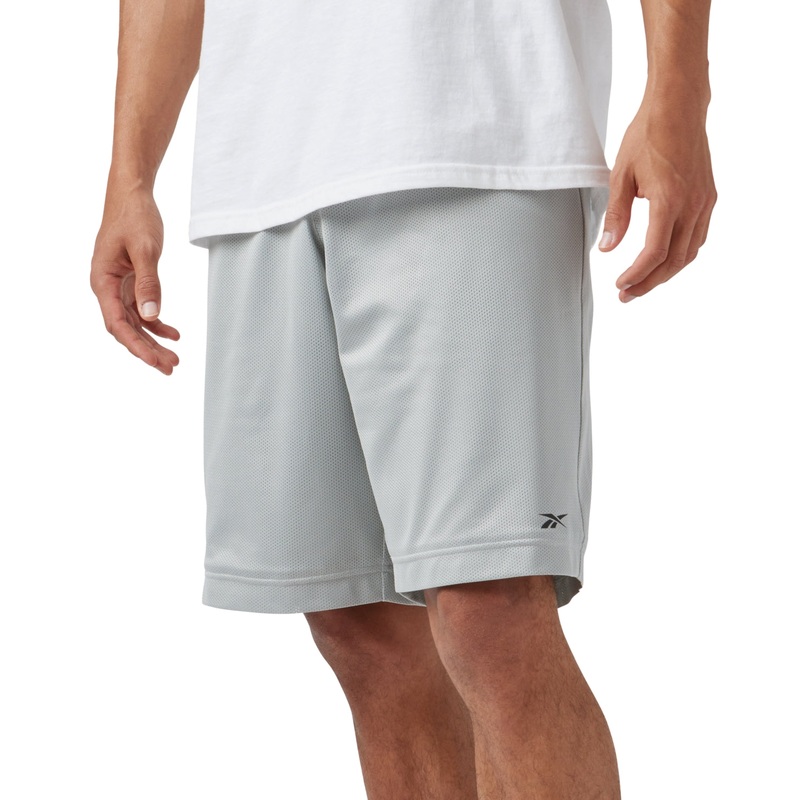 Reebok Mens Regular fit Casual Basketball Shorts XL Grey Solid