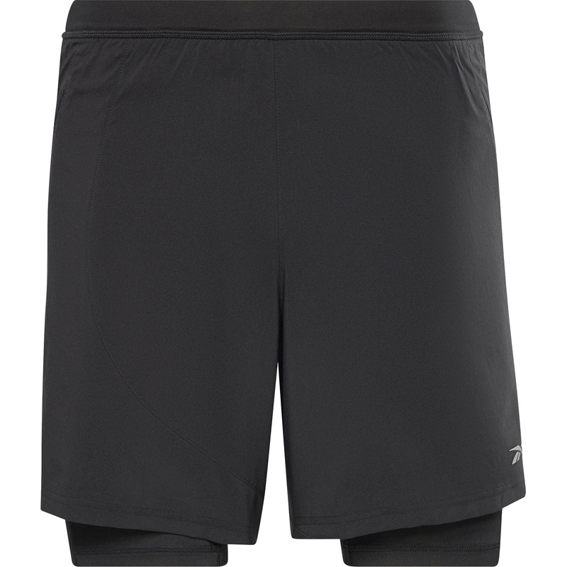 Reebok Mens Regular fit Drawstring Shorts XL Black Solid