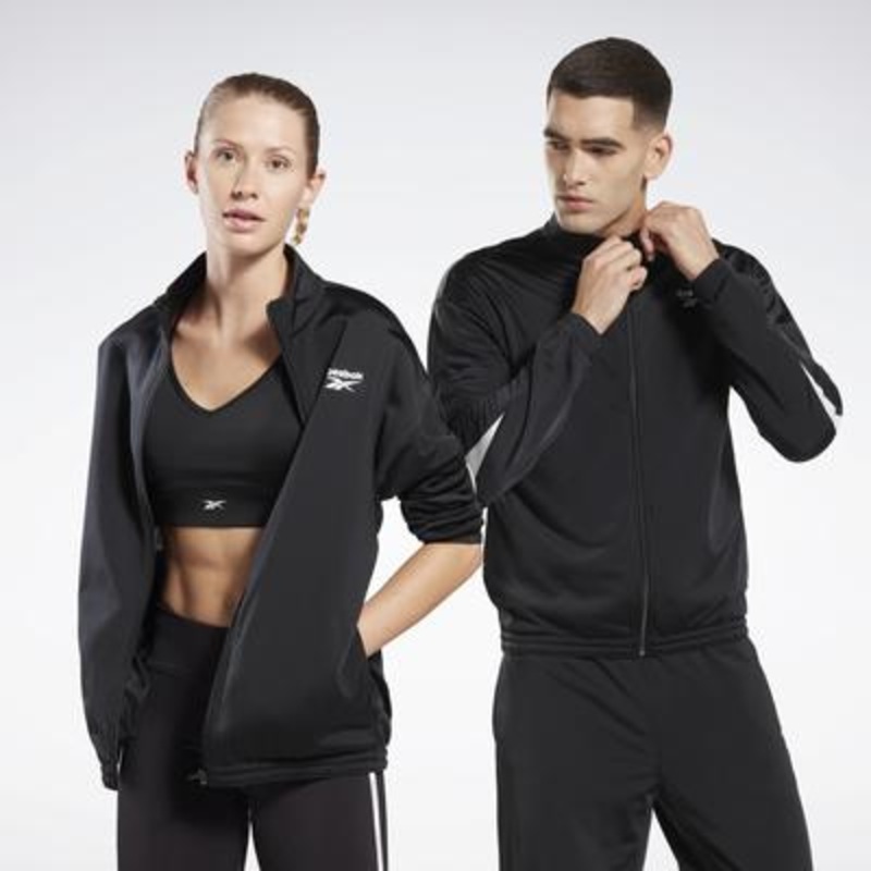 Reebok Mens Regular fit Track Jacket Coat Small Black Hooded