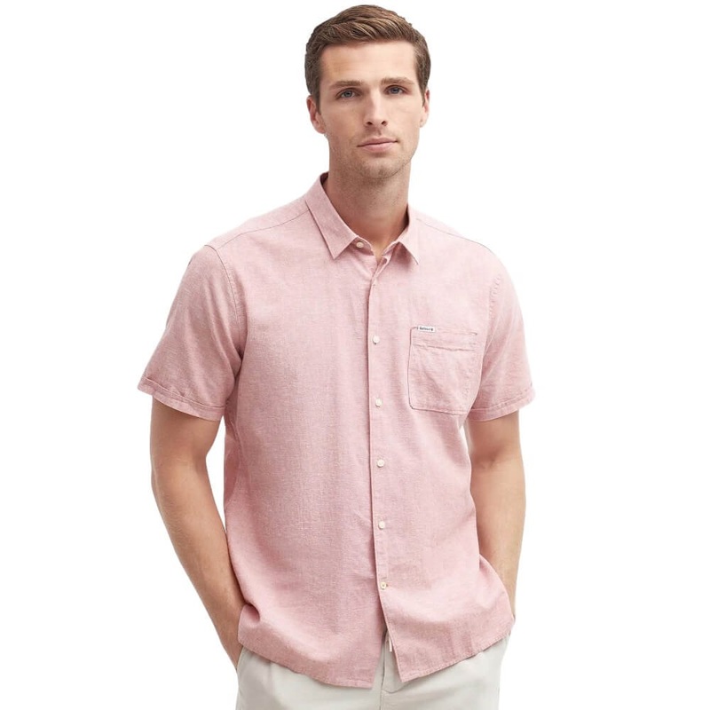 Barbour Nelson Tailored Fit Short Sleeve Button Down Shirt