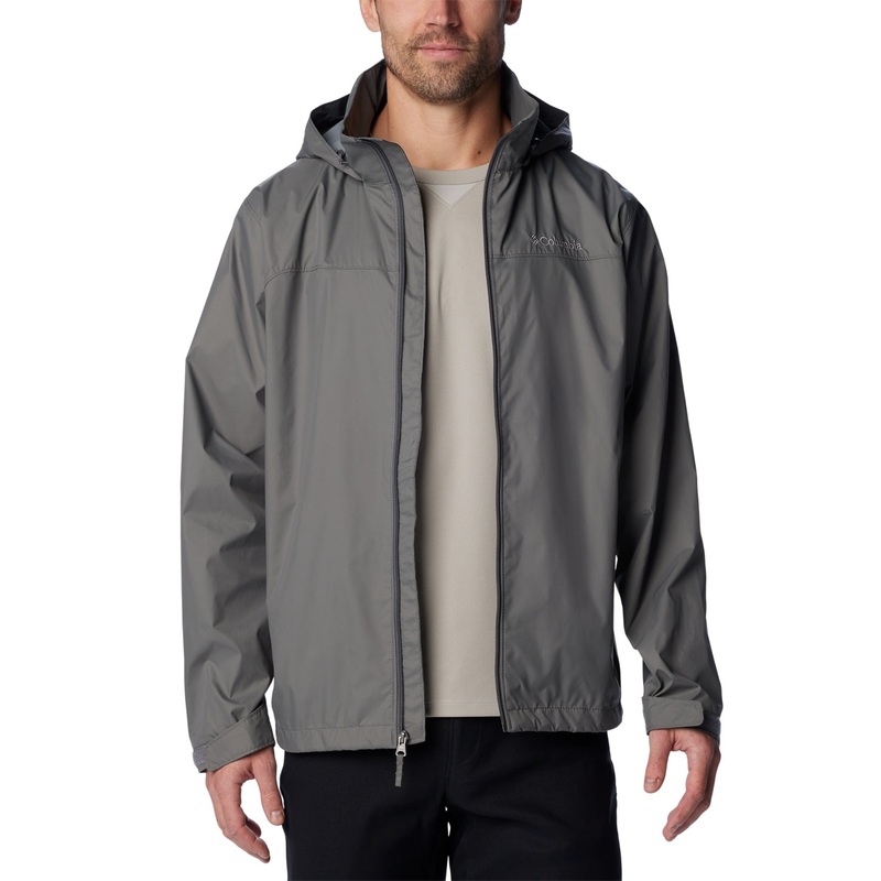 Columbia Mens Regular fit Raincoat Coat XL Grey Solid