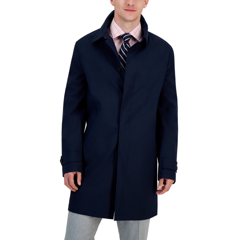Lauren Ralph Lauren Mens Classic fit Raincoat Coat 44 L Blue