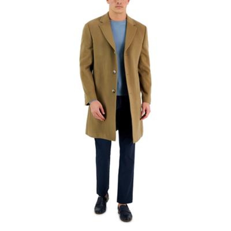 Lauren Ralph Lauren Mens Pure Cashmere Regular fit Overcoat Coat 42 L Beige