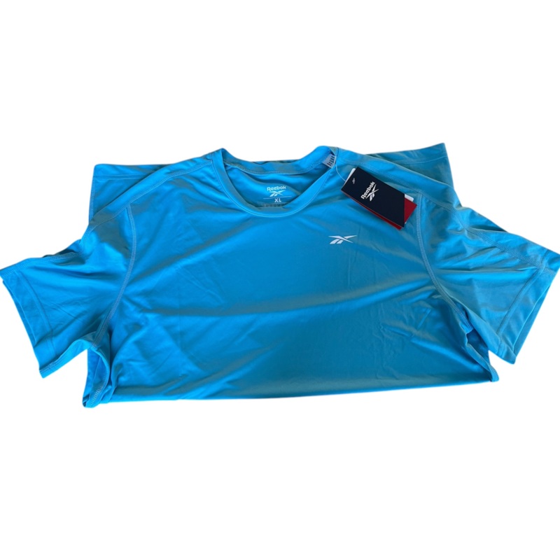 Reebok Mens Regular fit Short Sleeve T-Shirt Shirt Small Blue Solid