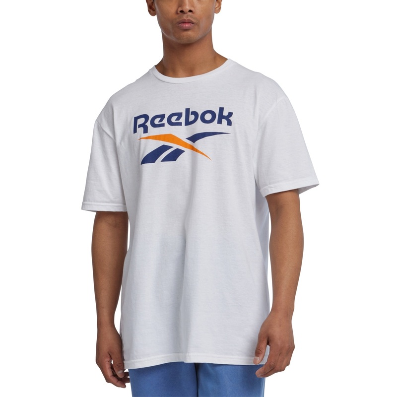 Reebok Mens Regular fit Short Sleeve T-Shirt Shirt Small White