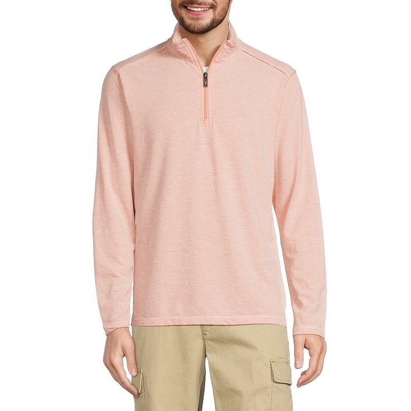 Tommy Bahama Mens Regular fit Half Zip Sweater XXL Orange