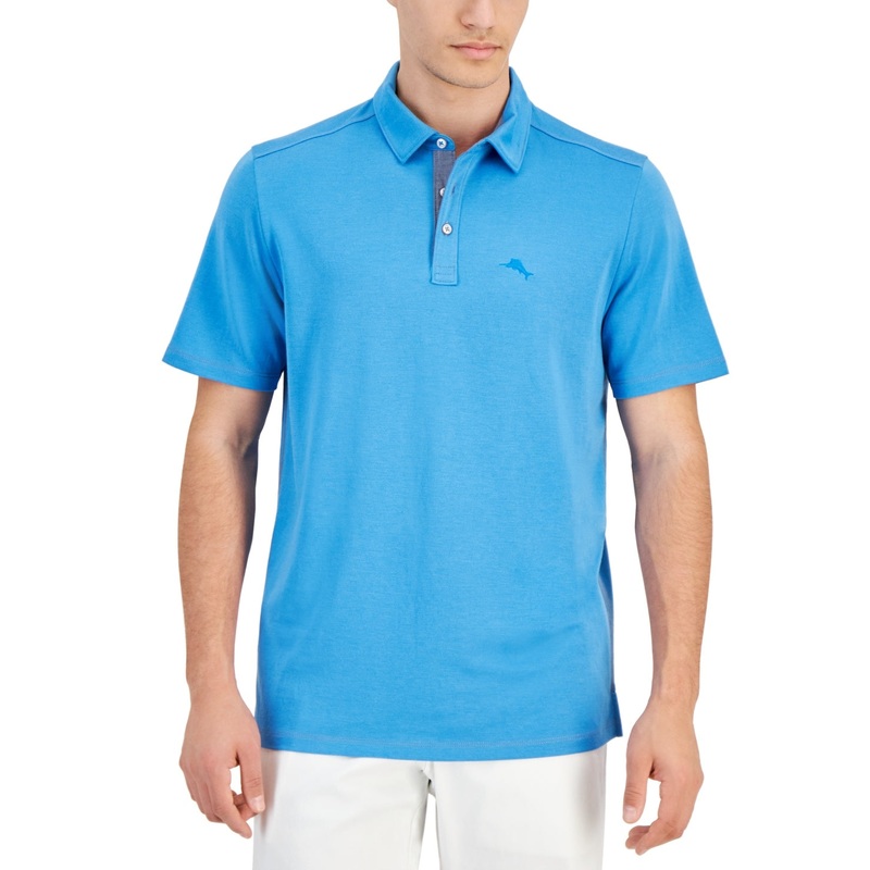 Tommy Bahama Mens Regular fit Polo Shirt Large Blue