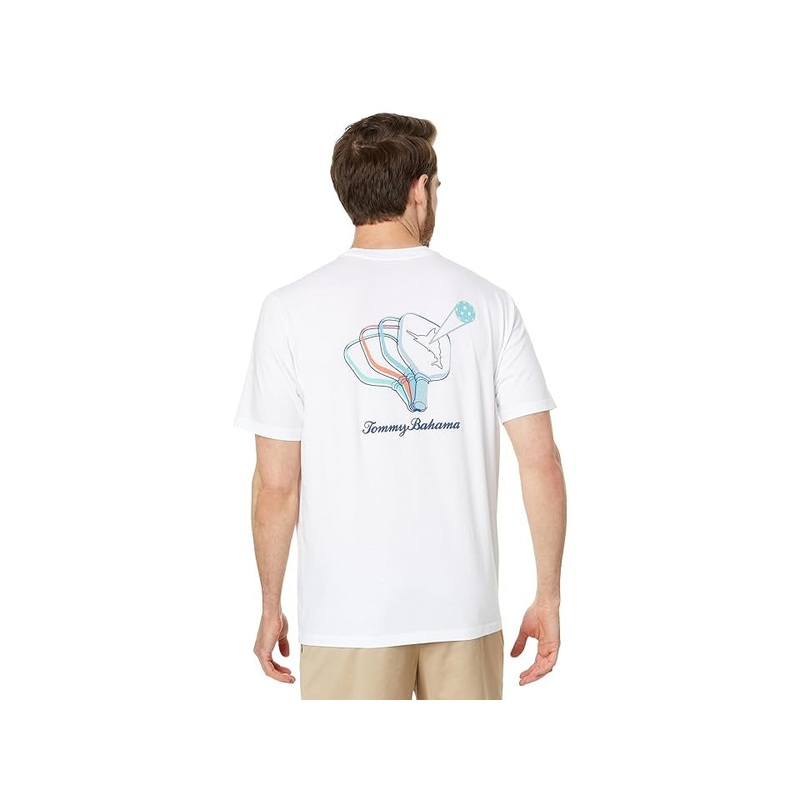 Tommy Bahama Mens Regular fit Short Sleeve Graphic T-Shirt Shirt XXL White