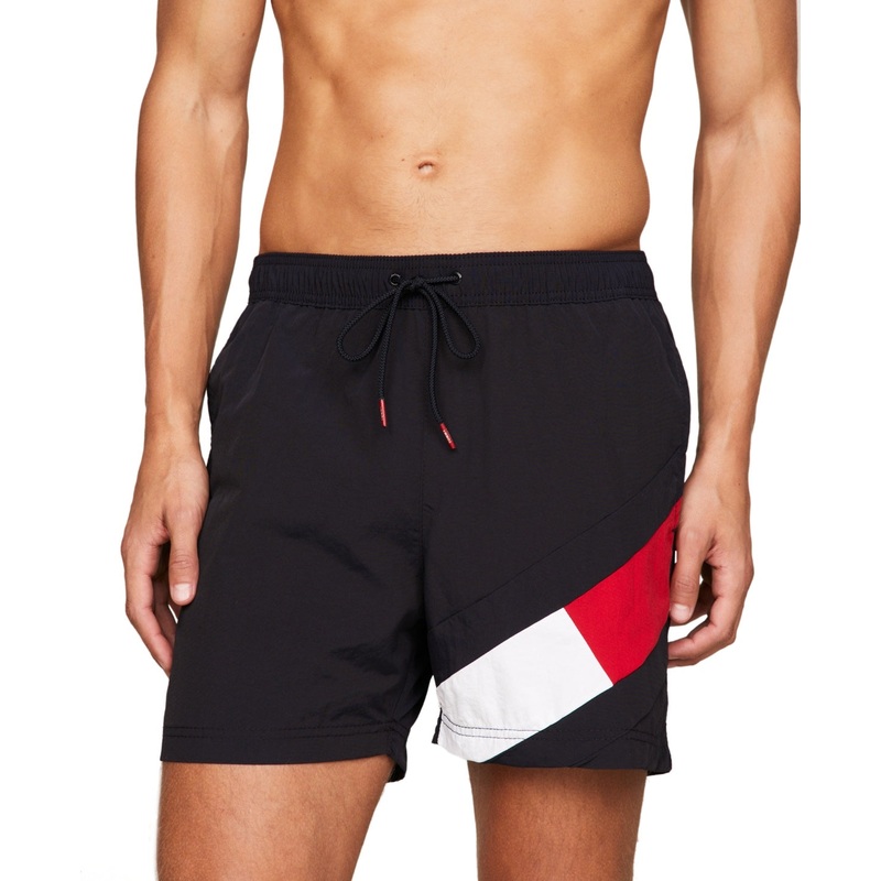 Tommy Hilfiger Mens Regular fit Swim Trunks Swimwear XXL Blue Solid