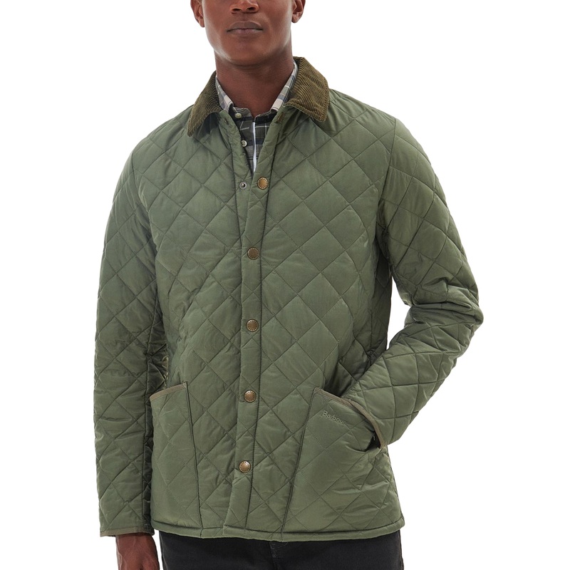 Barbour Men's Regular Fit Heritage Liddesdale Quilted Jacket Medium Green