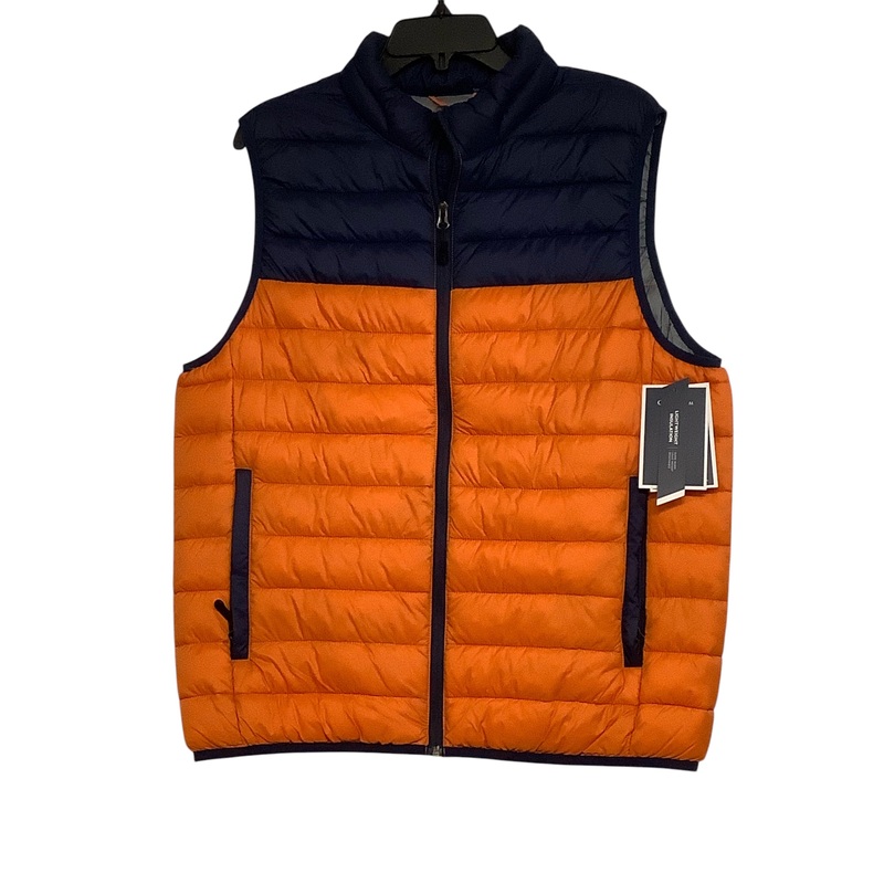 Club Room Mens Regular fit Puffer Vest Coat XXL Orange Blue
